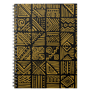 African clash: ethnic tribal seamless. notebook