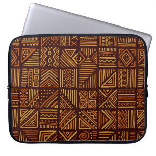 African clash seamless pattern in ethnic tribal st laptop sleeve