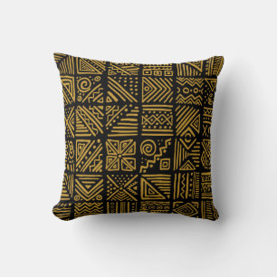 African clash vintage seamless pattern in ethnic t cushion