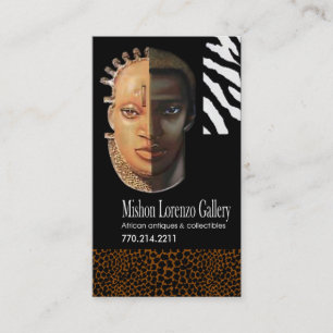 African Collectibles: Afrocentric African American Business Card