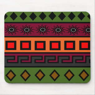 African coloured pattern mouse pad