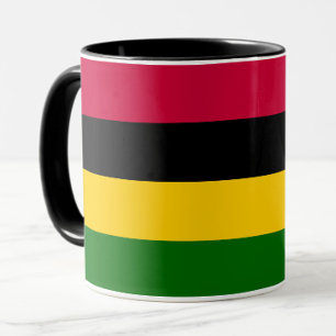 African Colours Stripes Pattern Design Mug