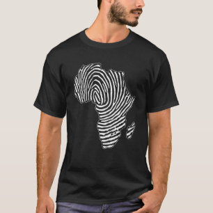 African Continent DNA Thumb Fingerprint African Ro T-Shirt