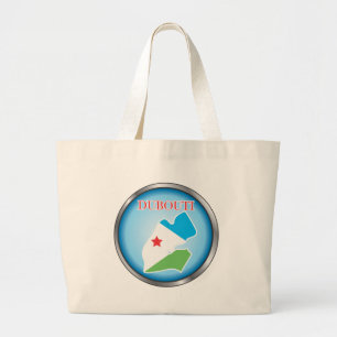 African country buttons large tote bag