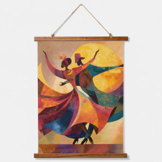 African Couple Dancing Art Print Hanging Tapestry
