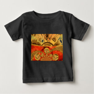 African Cultural Art: Rich Golden Red Design Baby T-Shirt