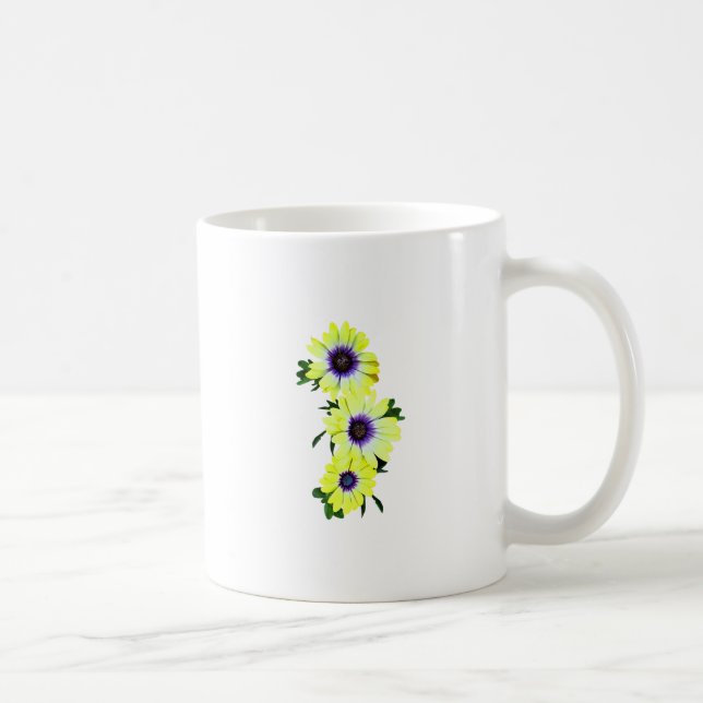 African Daisies Lemon Symphony Coffee Mug (Right)