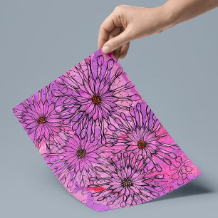 African Daisy Cape Daisies Pink Flowers Floral Art Poster