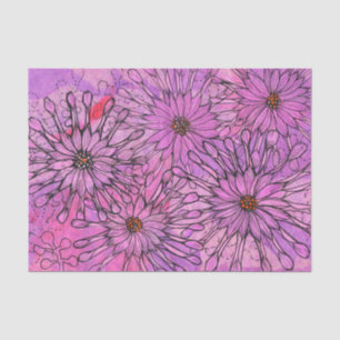 African Daisy Cape Daisies Pink Flowers Floral Art Tissue Paper