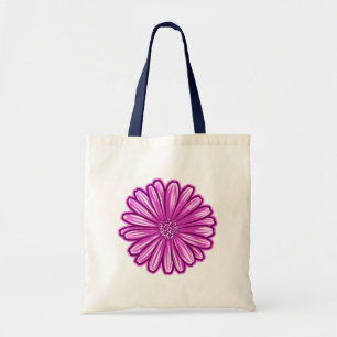 African Daisy Flower, Realistic Illustration Tote Bag