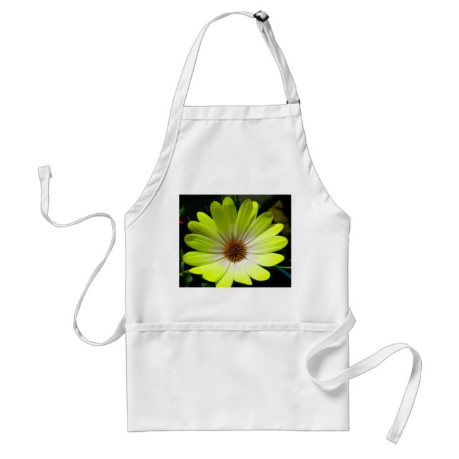 African Daisy Fluorescent Yellow Apron (Front)