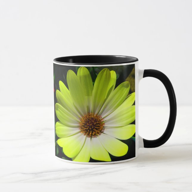 African Daisy Fluorescent Yellow Mug (Right)
