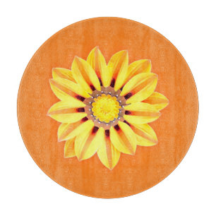 African Daisy / Gazania - Orange and Yellow Cutting Board