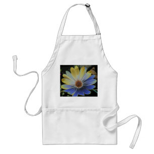 African Daisy Lapis and Gold Apron