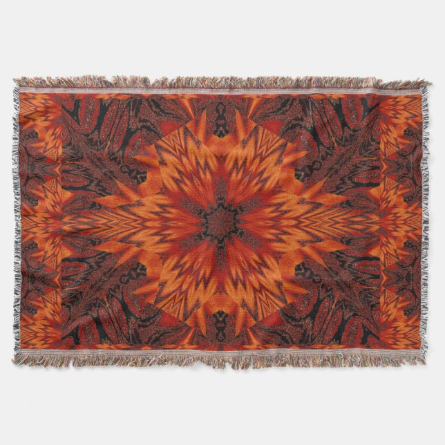 African Daisy Throw Blanket (Front)