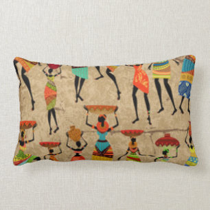 African dance ladies lumbar cushion
