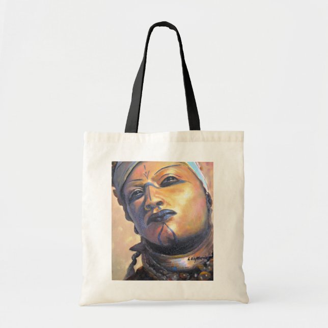 African dancer - by LEOMARIANO artist Tote Bag (Front)