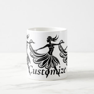 African Dancer Silhouette Art Thunder_Thunder_Cove Coffee Mug