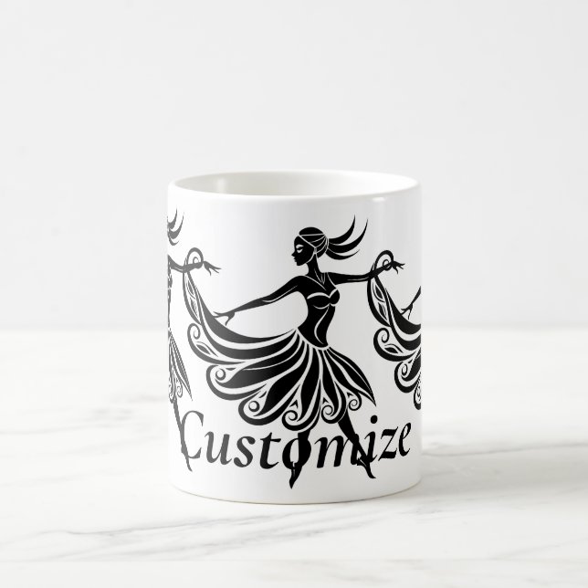 African Dancer Silhouette Art Thunder_Thunder_Cove Coffee Mug (Center)