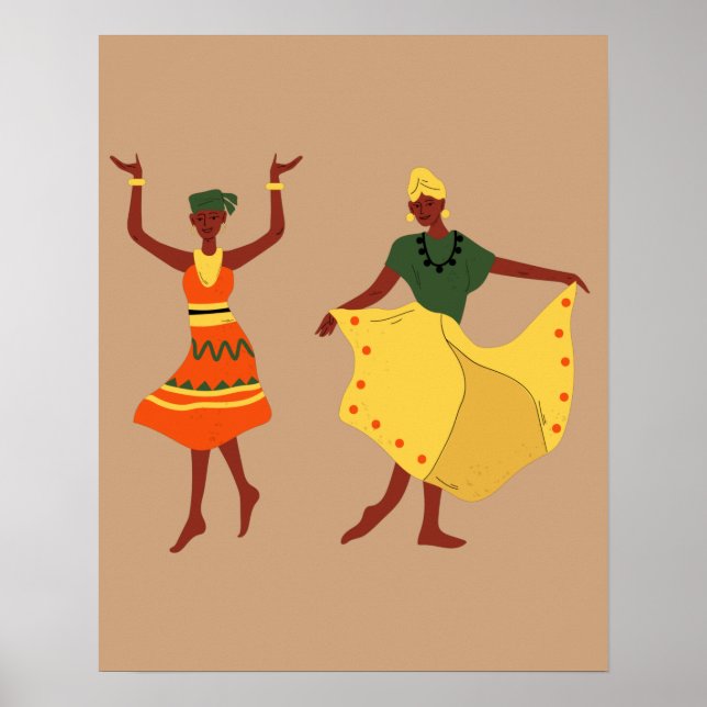 African Dancers Poster (Front)