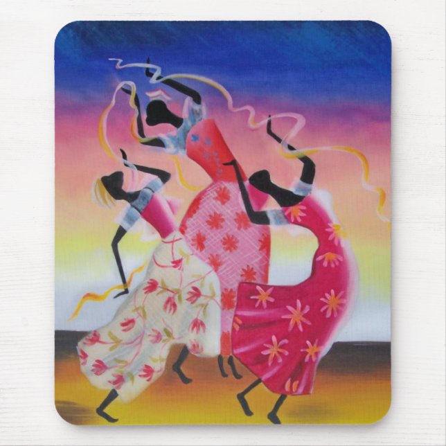 African Dancing Woman Mousepad (Front)