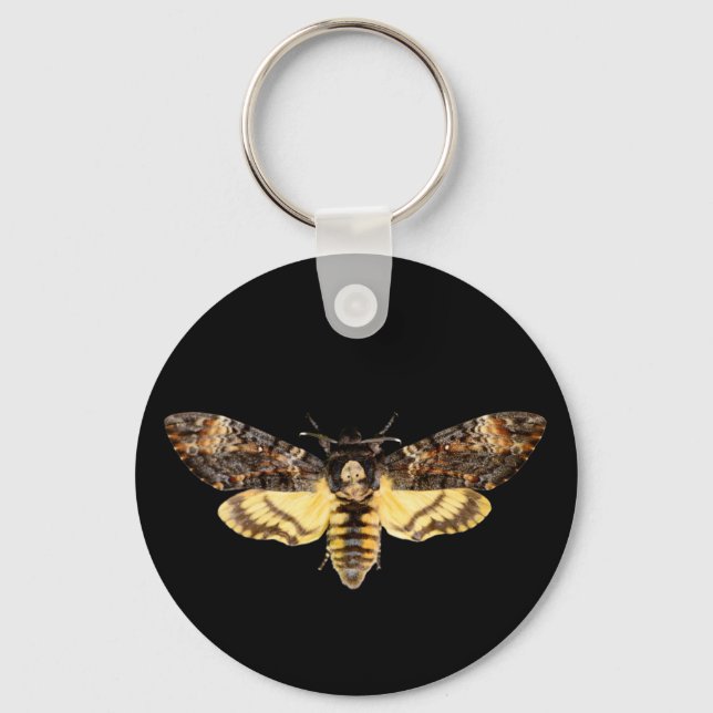 african death head moth butterfly insect Acheronti Key Ring (Front)