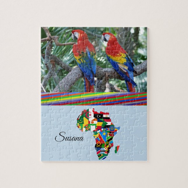 African Decorative Jigsaw Puzzle (Vertical)