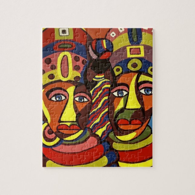 African Decorative Jigsaw Puzzle (Vertical)