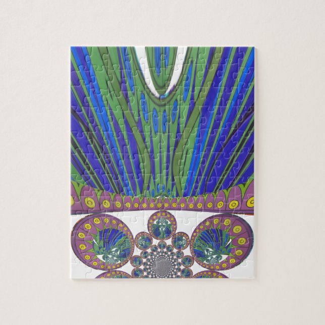 African decorative pattern modern design colours jigsaw puzzle (Vertical)