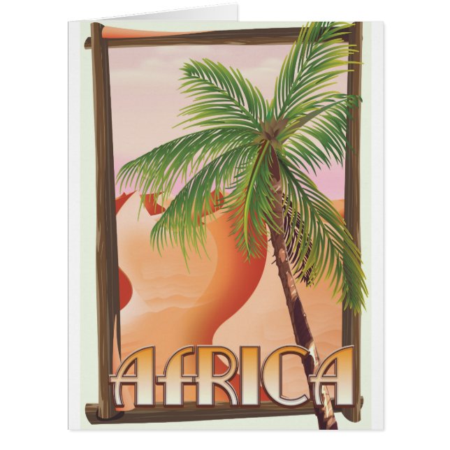 African desert travel poster (Front)