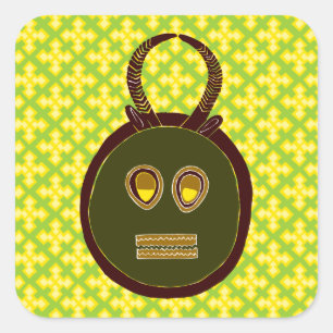 African Design #5 @ Stylnic Square Sticker