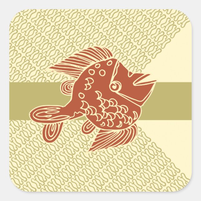 African Design #9 @ Stylnic Square Sticker (Front)