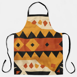 African design background in brown and black apron