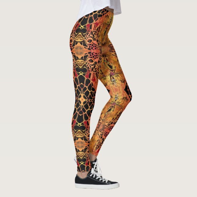 African Design Giraffe Leggings (Right)