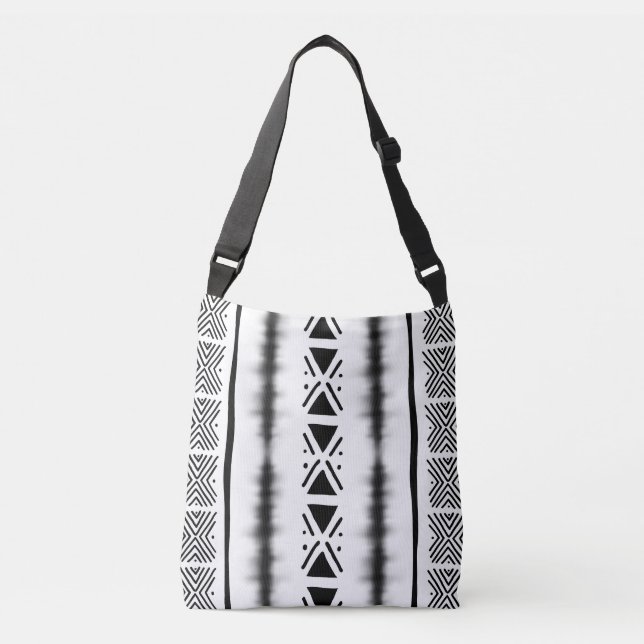 African Design White Tote Bag (Front)