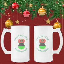 African Diaspora Angel Christmas Flag Personalised