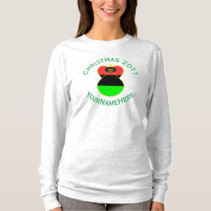 African Diaspora Angel Christmas Flag Personalised T-Shirt