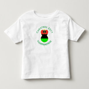 African Diaspora Angel Christmas Flag Personalised Toddler T-Shirt