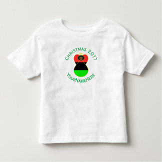 African Diaspora Angel Christmas Flag Personalised Toddler T-Shirt
