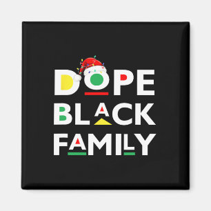 African Drug Black Family Afro Team Santa Matching Magnet
