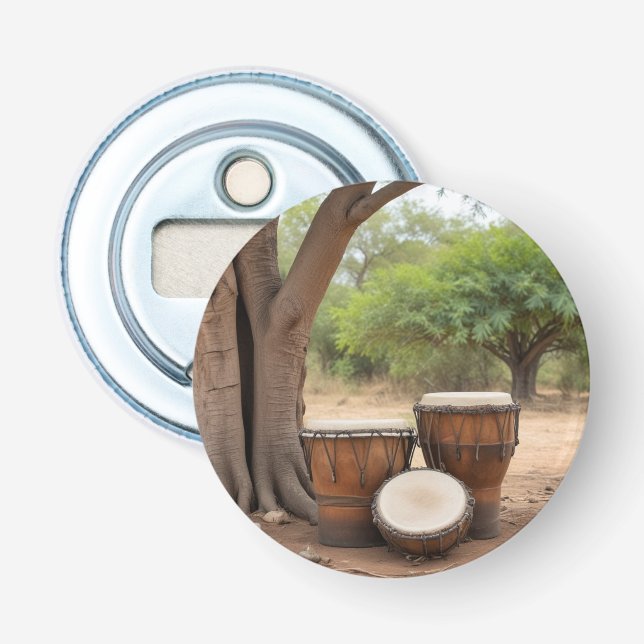 African Drums Bottle Opener (Front)