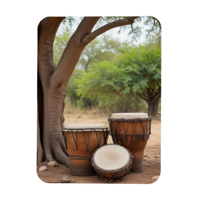 African Drums Magnet (Vertical)
