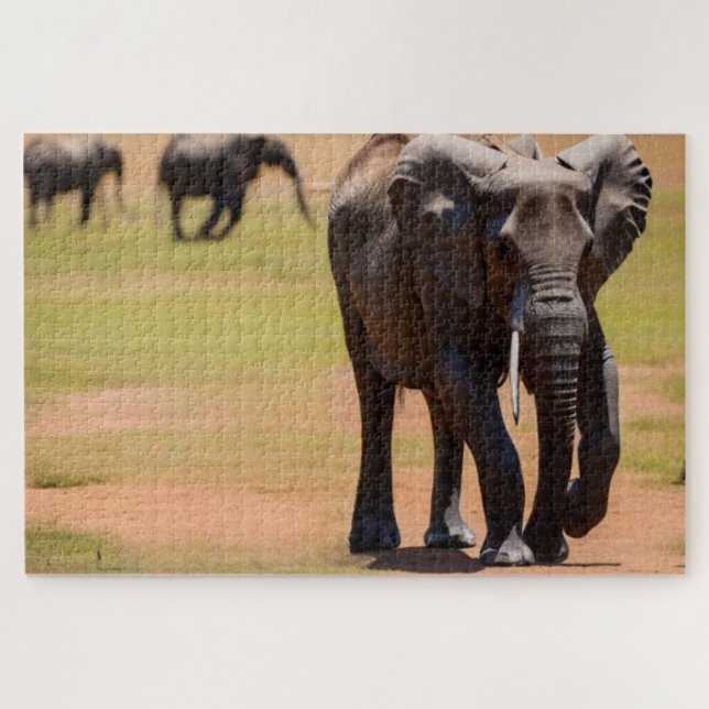 African Elelphant Jigsaw Puzzle (Horizontal)