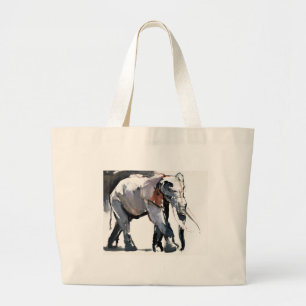 African Elephant 2012 Large Tote Bag