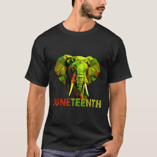 African Elephant Art Freedom Black History  T-Shirt