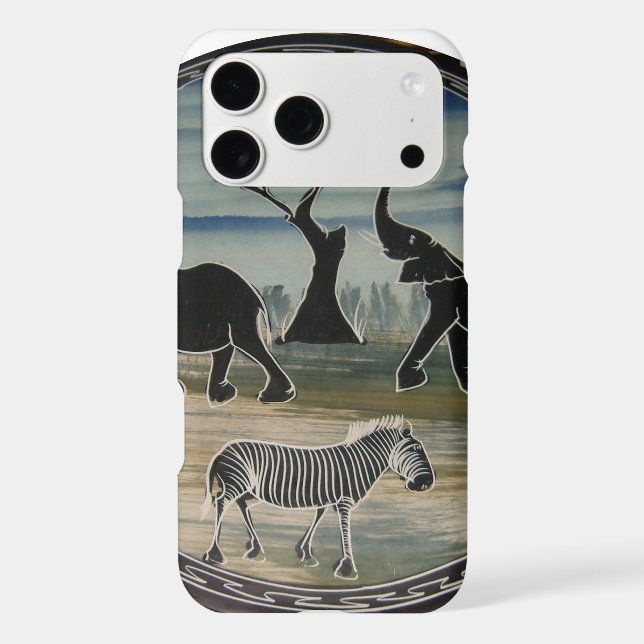 African Elephant Art Print (Back)