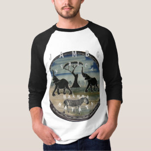 African Elephant Art Print T-Shirt