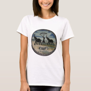 African Elephant Art Print T-Shirt