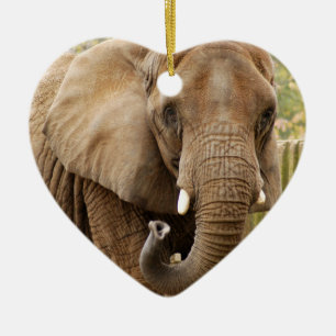 African Elephant Christmas Ornament