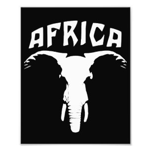 African Elephant Face Africa Photo Print
